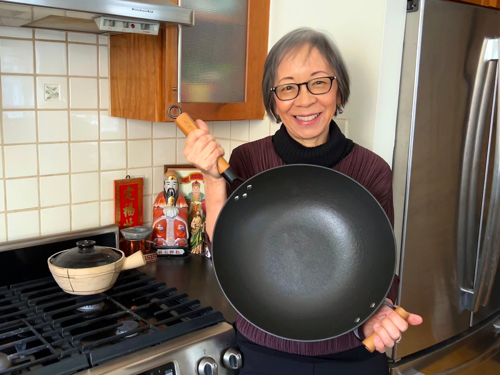 March 2024: Return of cast iron woks + wok book signed by Grace Young