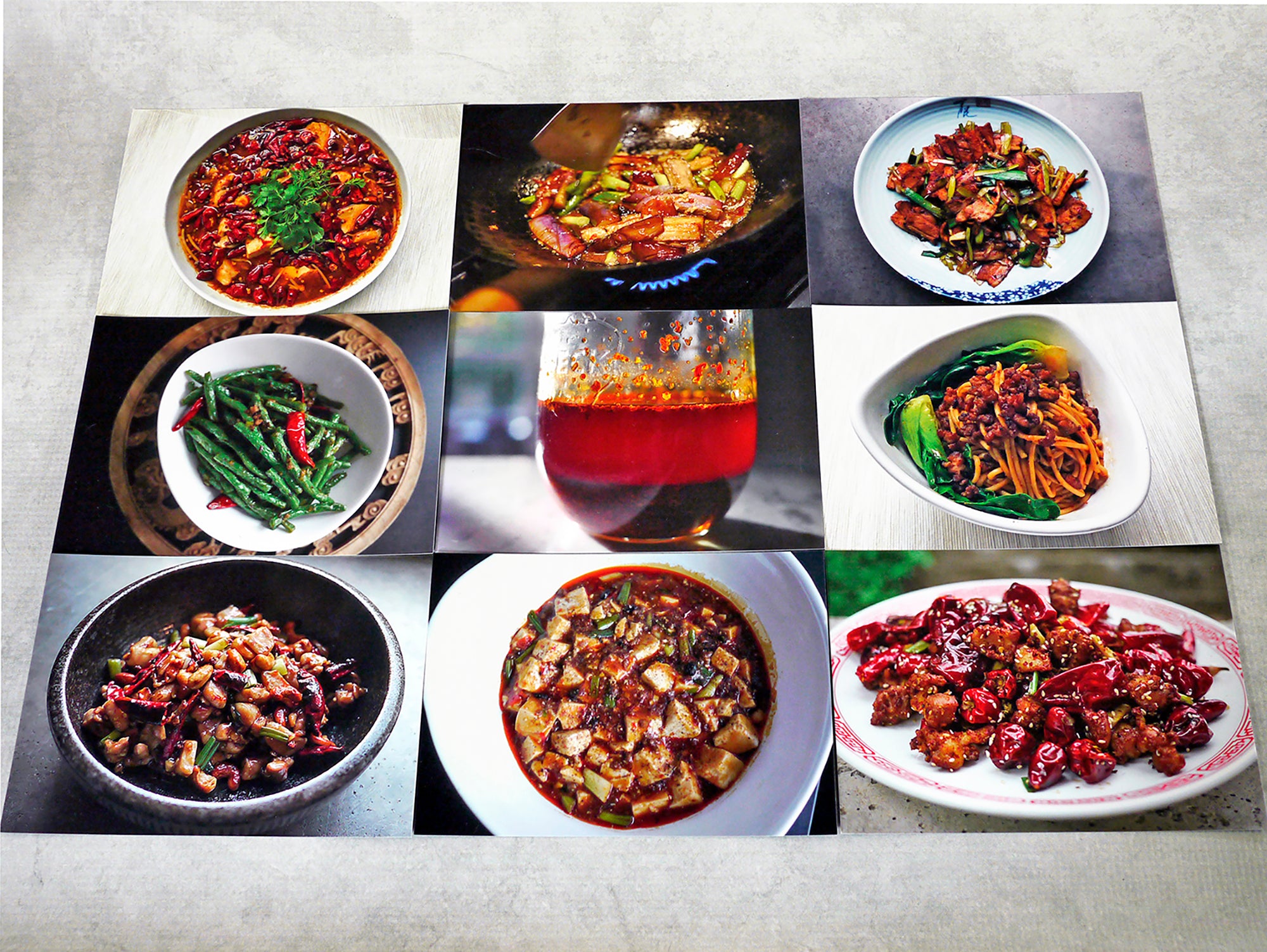Sichuan recipe cards