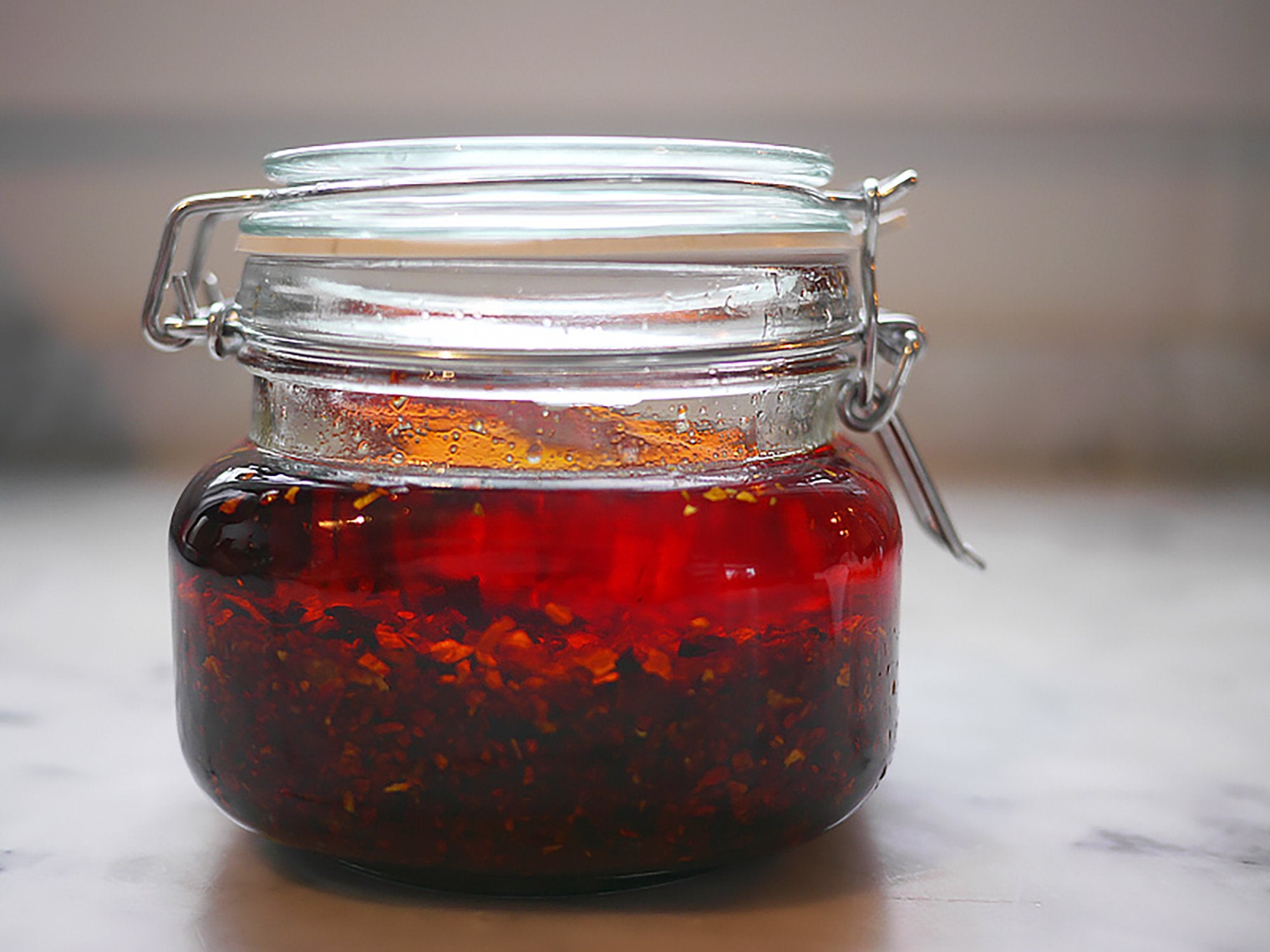 November 2020: Ground chilies; aged soy sauce; Sichuan pepper oil