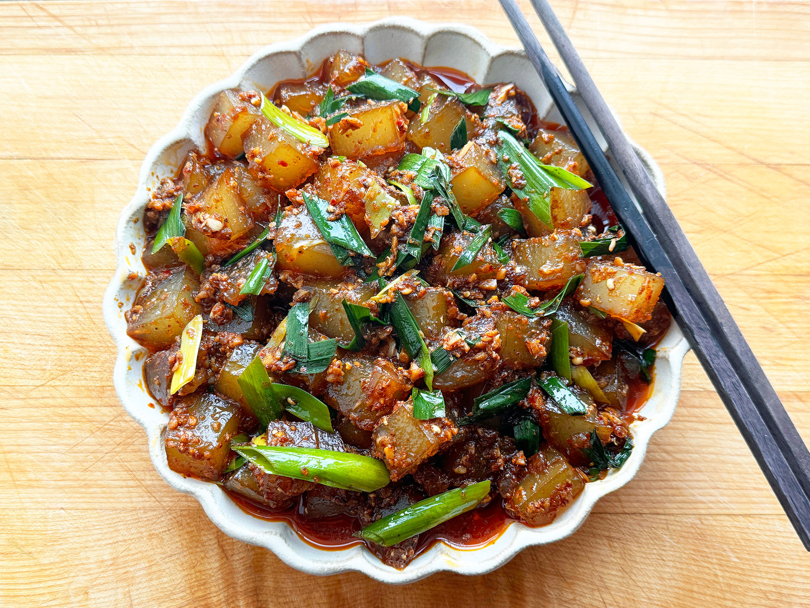 Stir-Fried Mung Bean Jelly