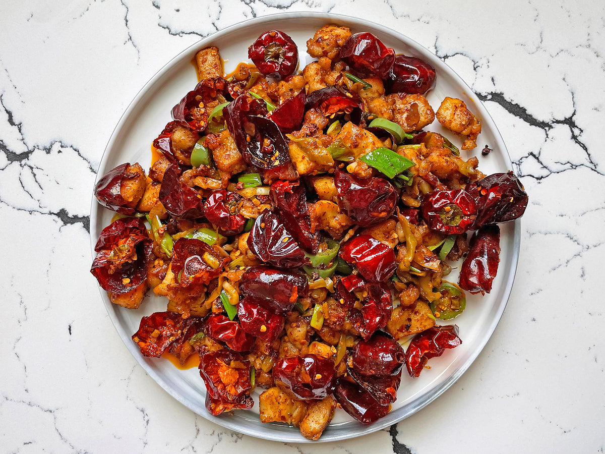 Chongqing chicken with chilies