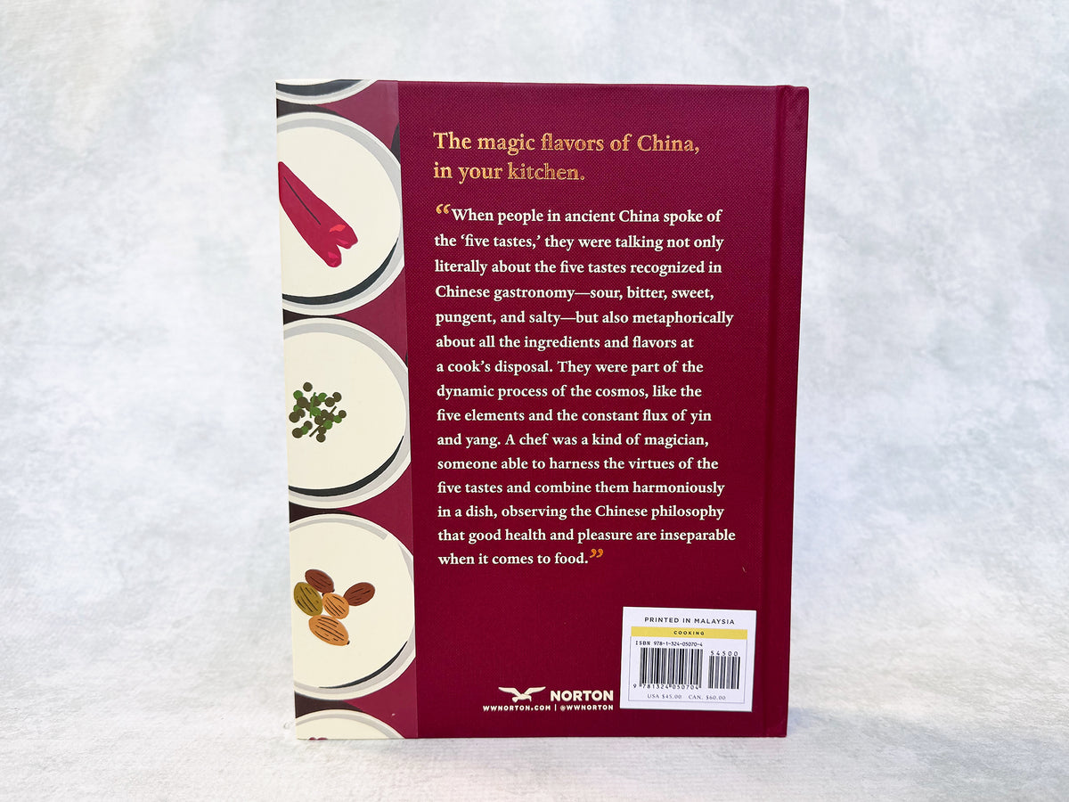 Five Tastes cookbook back cover