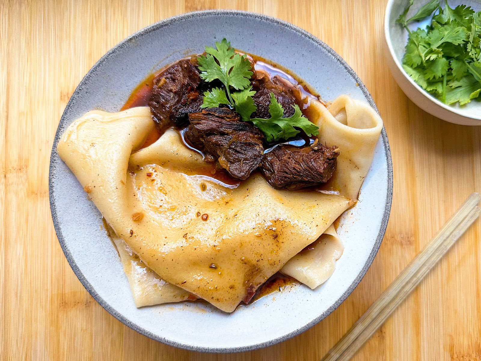 Blanket Noodles With Braised Beef