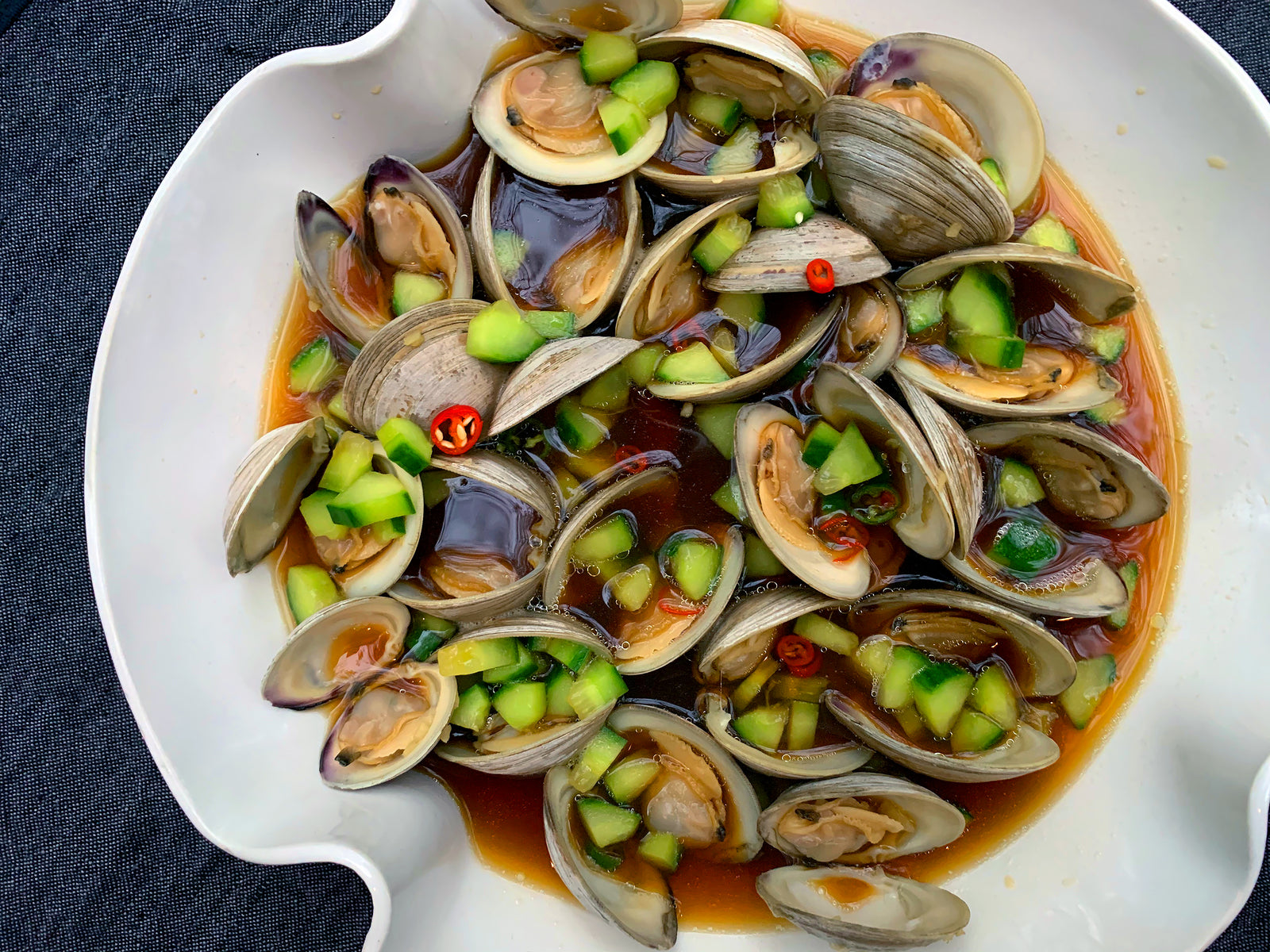 Tingly Clams and Cucumber