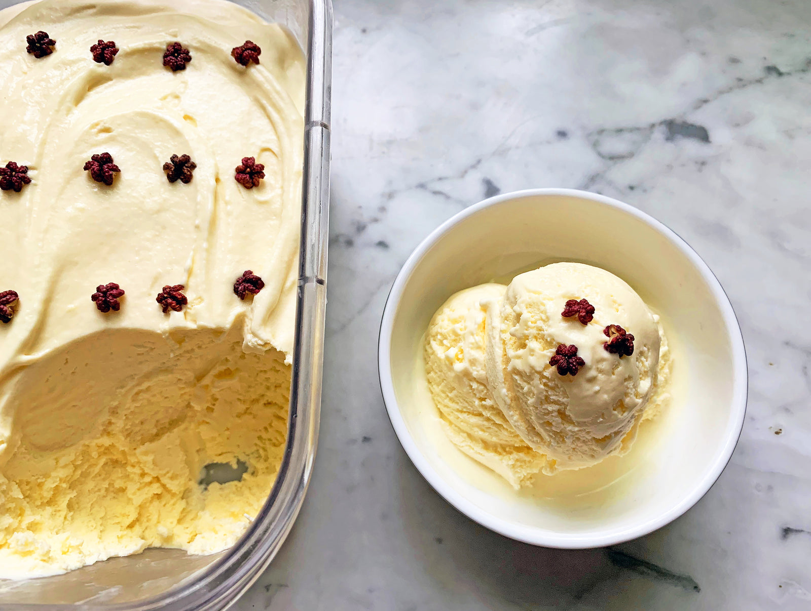Flower Pepper Ice Cream