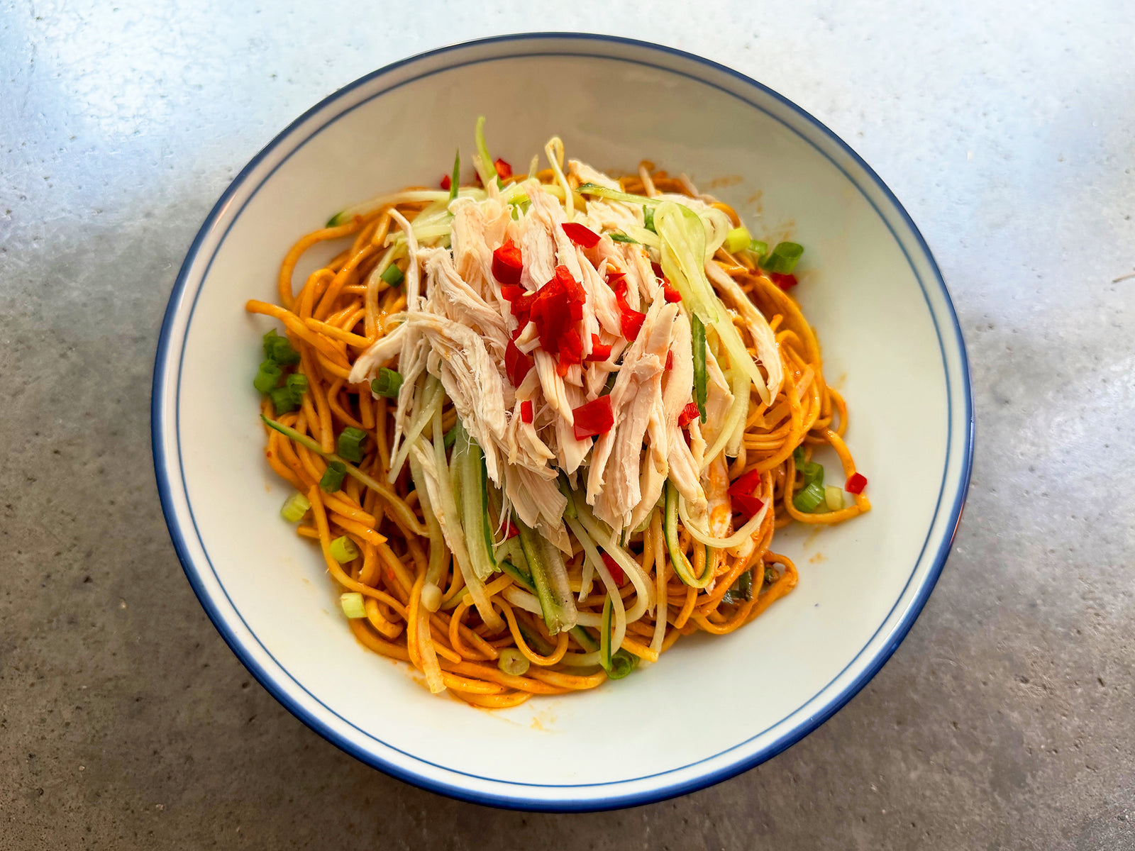 Sichuan Cold Noodles With Chicken