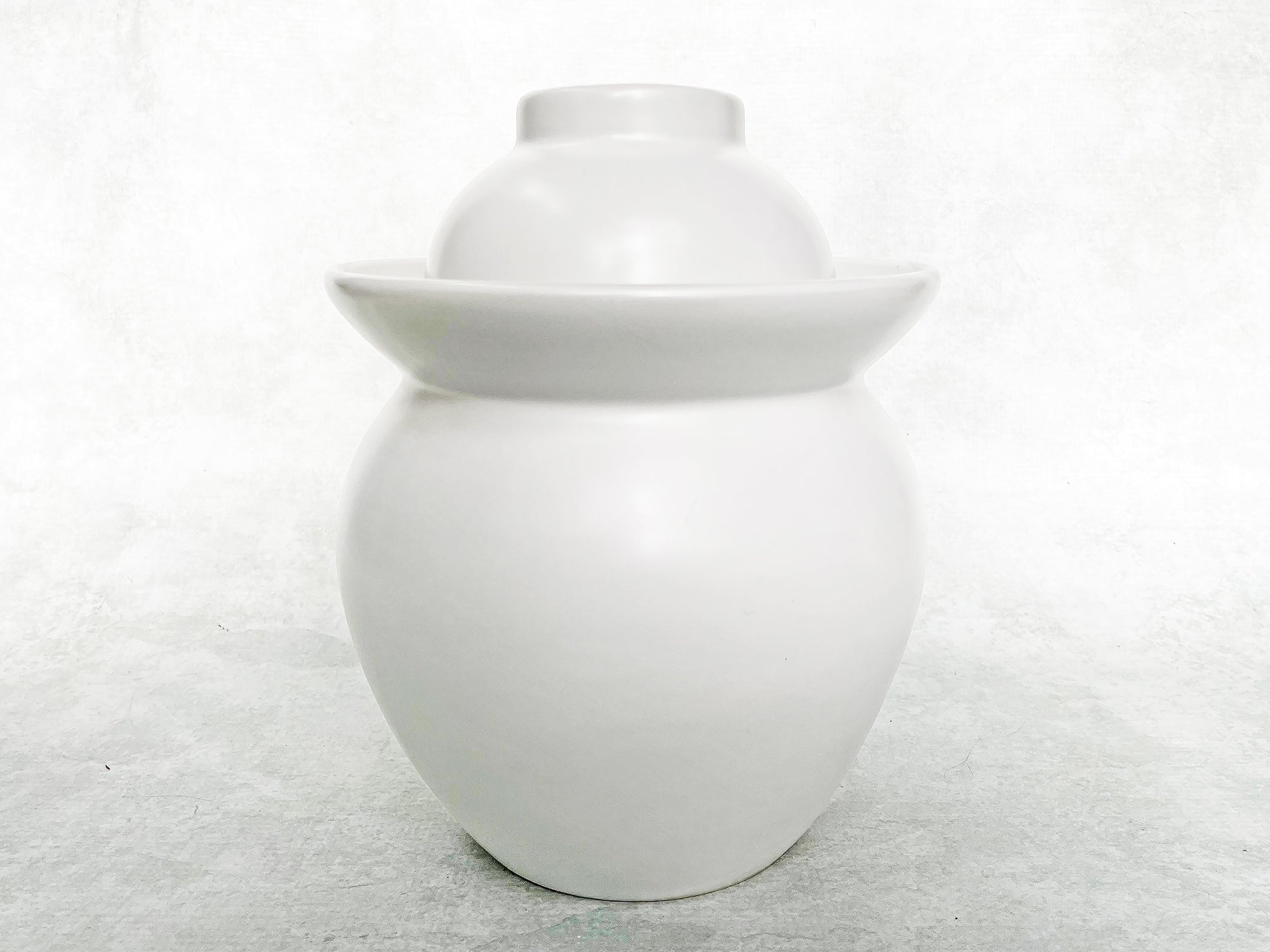 White Chinese pickling jar