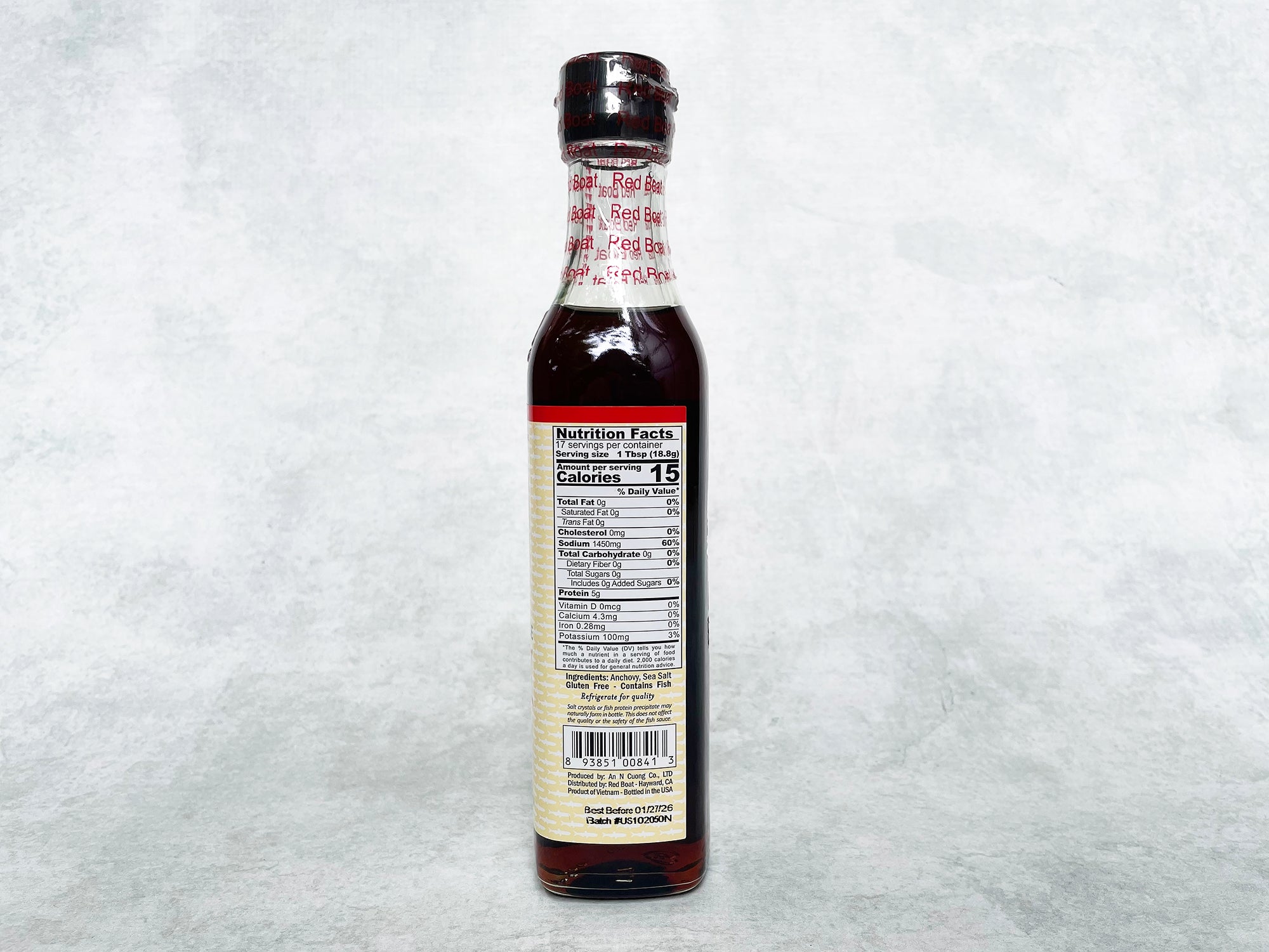 Red Boat Fish Sauce side label