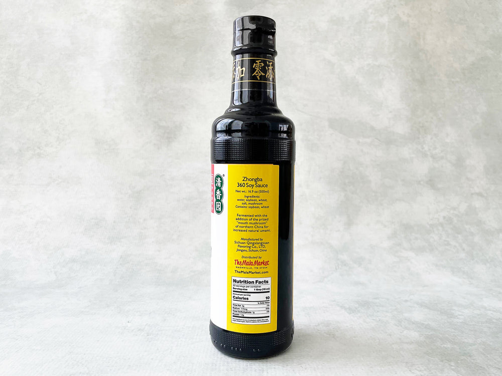 Zhongba 360 Light Soy Sauce (Naturally Brewed 1 Year) The Mala Market