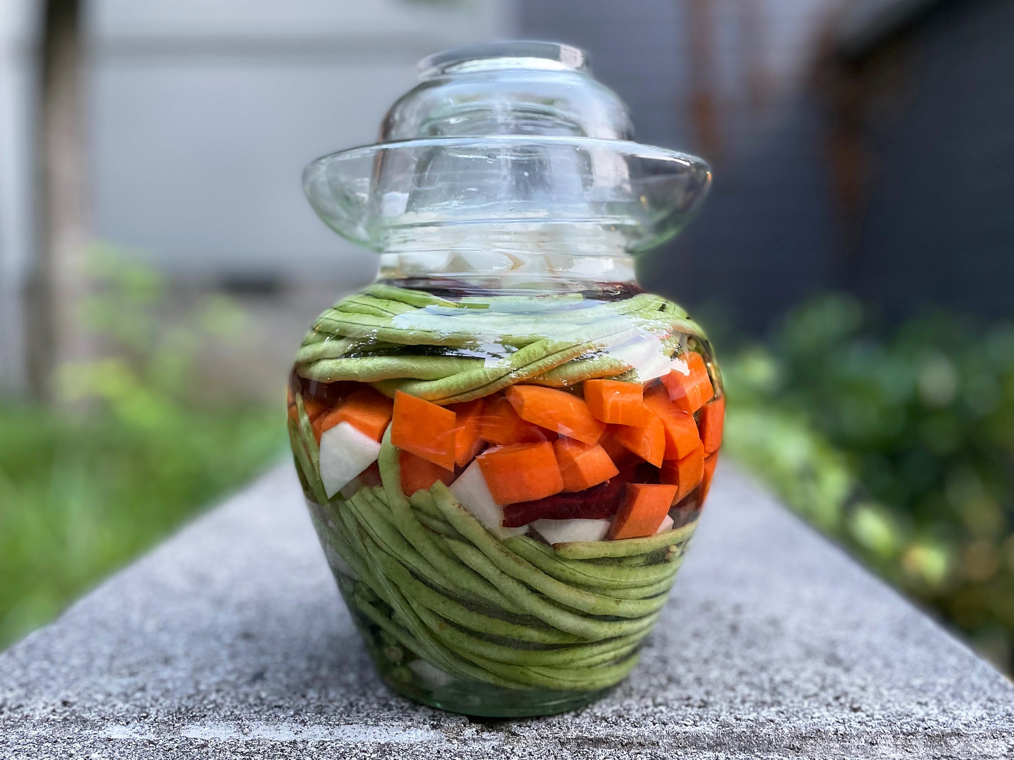 Sichuan Paocai Pickle Jar  With Long Beans, Carrot and Daikon